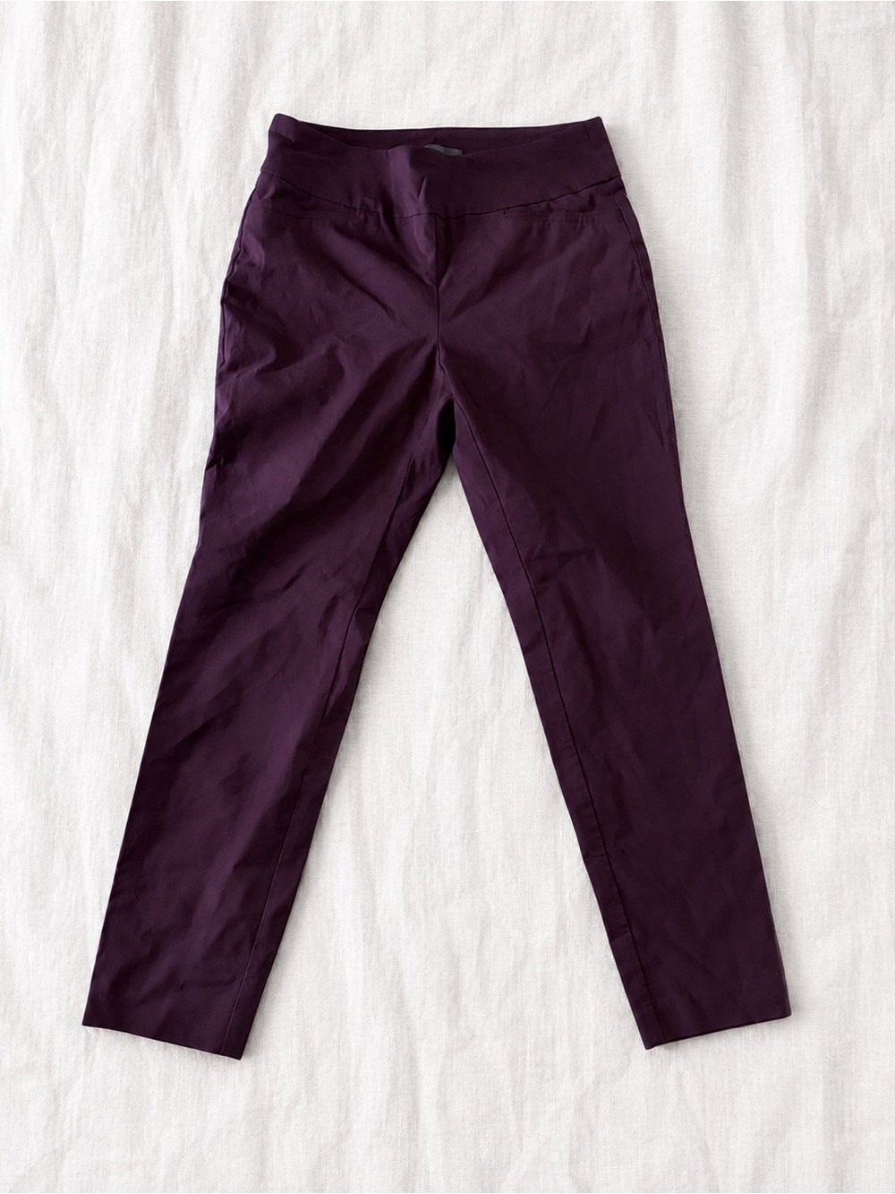 Van Heusen Deep Plum Slim Ankle Pants